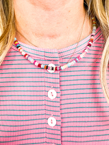 Colorful beaded necklace